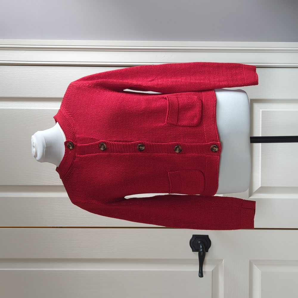 Talbots Petite Red Sweater NWOT